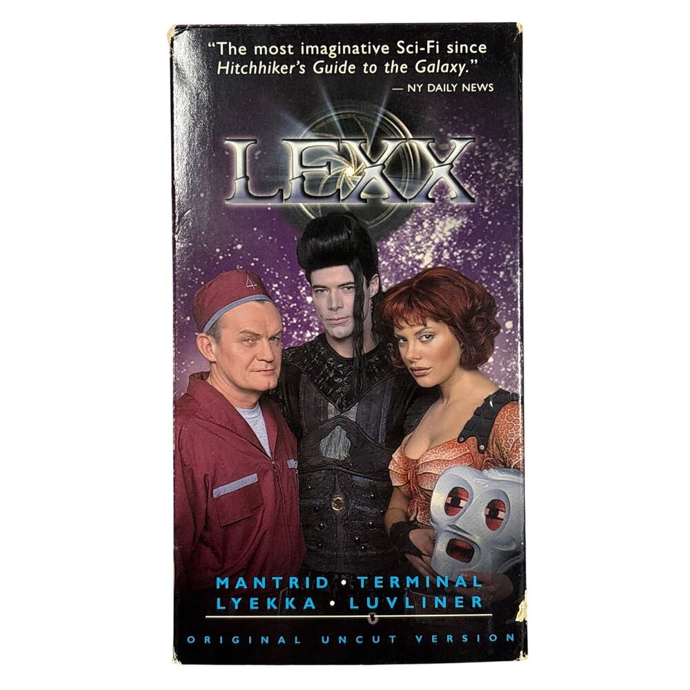 Lexx VHS 2001 Season 2 Volume 1 (double tape) episode 1-4 Sci Fi acorn media